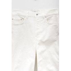 LANVIN OPTIC WHITE DENIM TWISTED REGULAR PANT