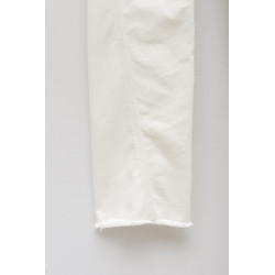 LANVIN OPTIC WHITE DENIM TWISTED REGULAR PANT