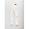 LANVIN OPTIC WHITE DENIM TWISTED REGULAR PANT