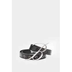 BLUMARINE BLACK PATENT LEATHER BELT