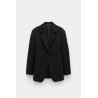 LANVIN BLACK WAISTED SINGLE BREASTED JACKET