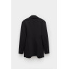 LANVIN BLACK WAISTED SINGLE BREASTED JACKET