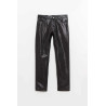 COURREGES BLACK REEDITION 5 POCKET VINYL PANTS