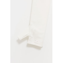 COURREGES HERITAGE WHITE COCOON HOODED FLEECE MITTENS