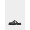 OUR LEGACY BLACK LEATHER CAMION MULE