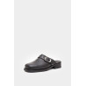 OUR LEGACY BLACK LEATHER CAMION MULE
