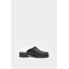 OUR LEGACY BLACK LEATHER CAMION MULE