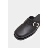 OUR LEGACY BLACK LEATHER CAMION MULE