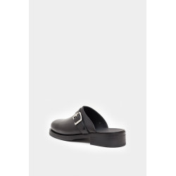 OUR LEGACY BLACK LEATHER CAMION MULE
