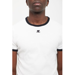 COURREGES HERITAGE WHITE REEDITION CONTRAST T SHIRT