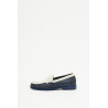 RHUDE NAVY WHITE SLIP ON LOAFER