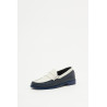 RHUDE NAVY WHITE SLIP ON LOAFER