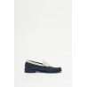 RHUDE NAVY WHITE SLIP ON LOAFER