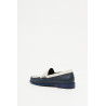 RHUDE NAVY WHITE SLIP ON LOAFER
