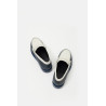 RHUDE NAVY WHITE SLIP ON LOAFER