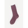 STUSSY PLUM CABLE KNIT S DRESS SOCKS