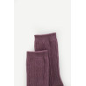 STUSSY PLUM CABLE KNIT S DRESS SOCKS
