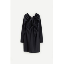 COPERNI BLACK TWISTED CUT OUT JERSEY DRESS