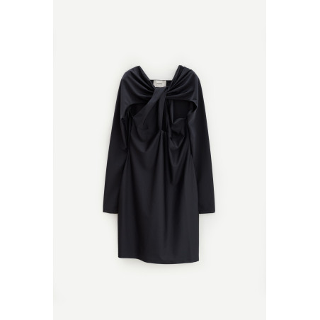 COPERNI BLACK TWISTED CUT OUT JERSEY DRESS